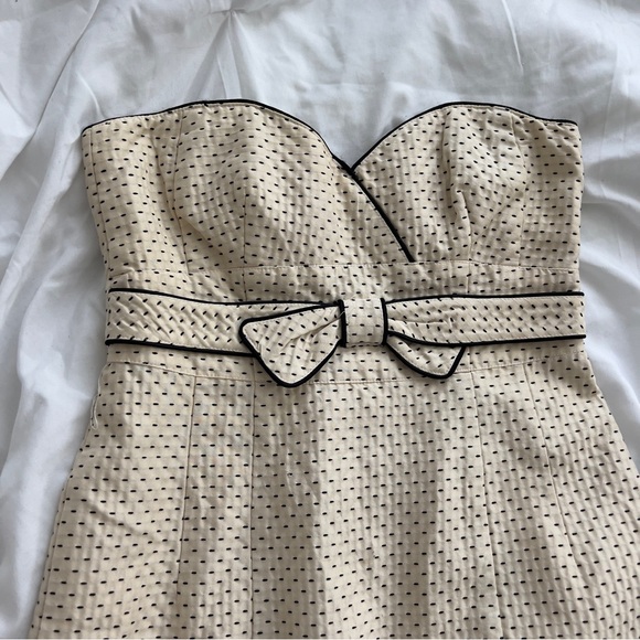 Nanette Lepore | Y2K Embroidered Polka Dot Wiggle Dress - Picture 3 of 5